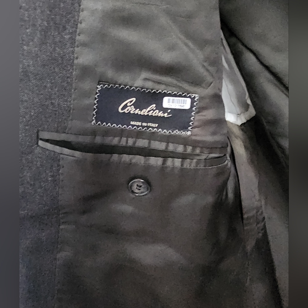 Corneliani Super 100's Extrafine Merinos Virgin Wool Jacket Blazer EU 56 USA 46 - Picture 5 of 13